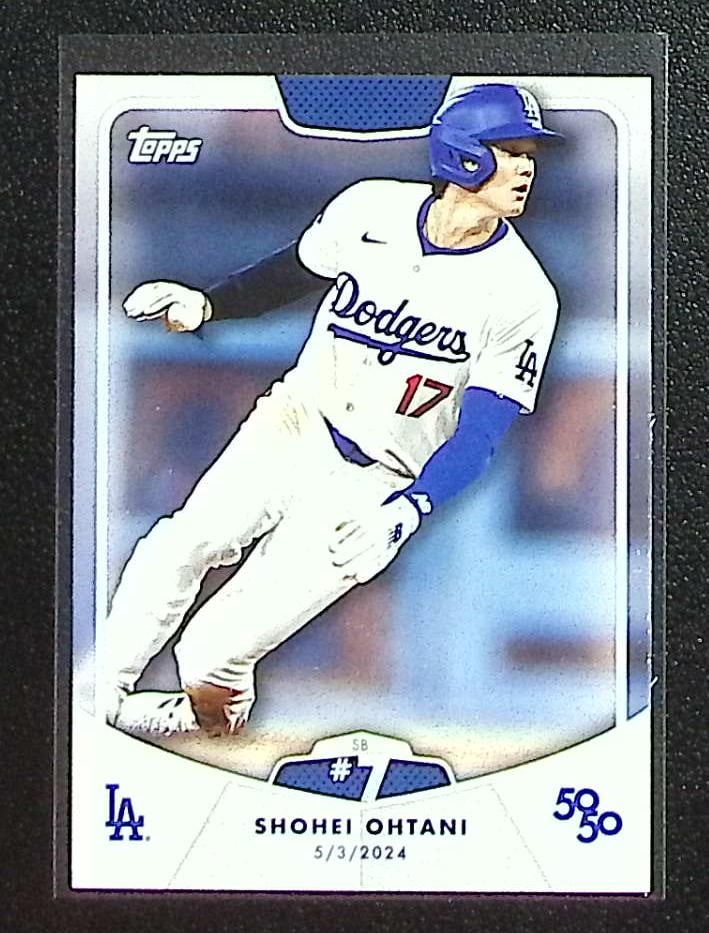 Shohei Ohtani 2024 Topps 50/50 #14 Los Angeles Dodgers (1 of 2)