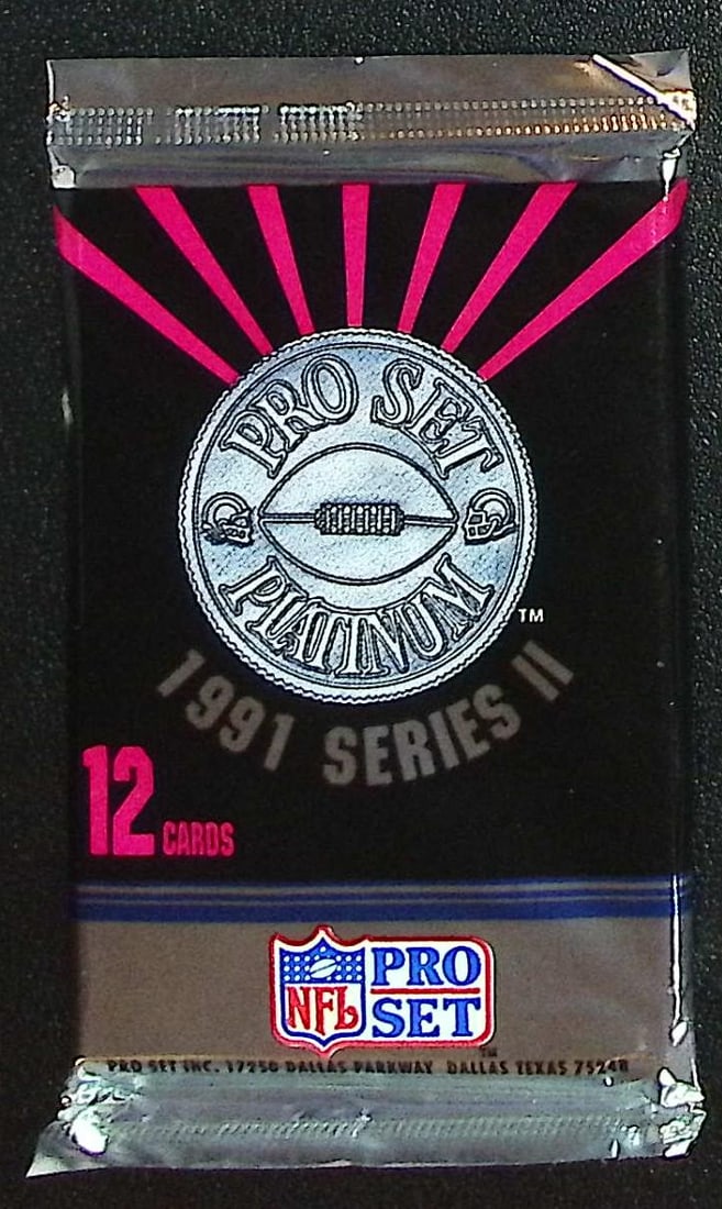1991 Pro-Set PLATINUM SERIES 2 Football Retail Box Pack Football Cards Sports Cards (1 of 1)