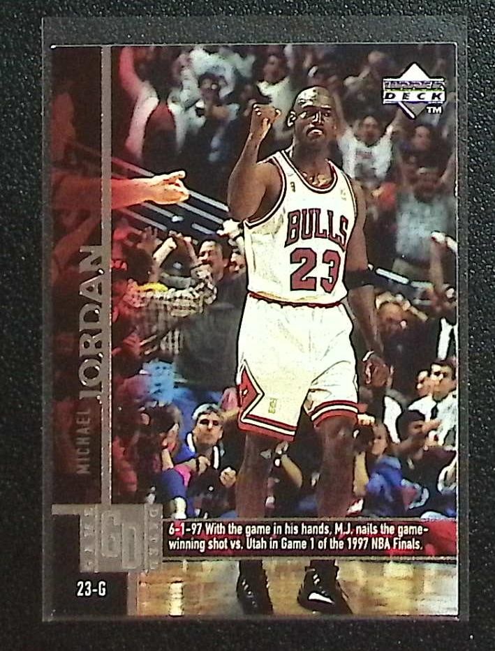 Michael Jordan Game Dated 1997-98 Upper Deck #18 Chicago Bulls (1 of 2)