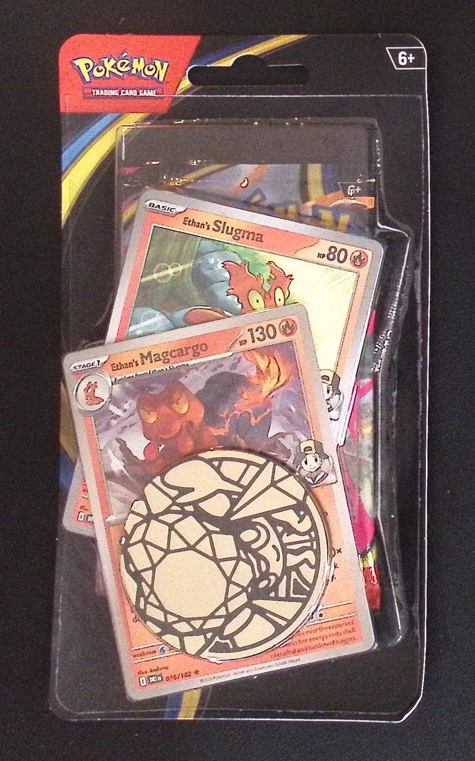 Pokemon Mega Evolutions Phantasmal Flames Single Booster Blister Hanger w/ 1 Coin & 2 Promo Cards: Pokemon Trading Card Game Cards, Charizard, Pikachu, Mewto, EX, Referse Holo, Holo Rare Cards, Secret Rare Cards, Full Art Cards, Evee, 3 Stars Ultra Rare Cards, Double Rare, Illustration Rare, Specia