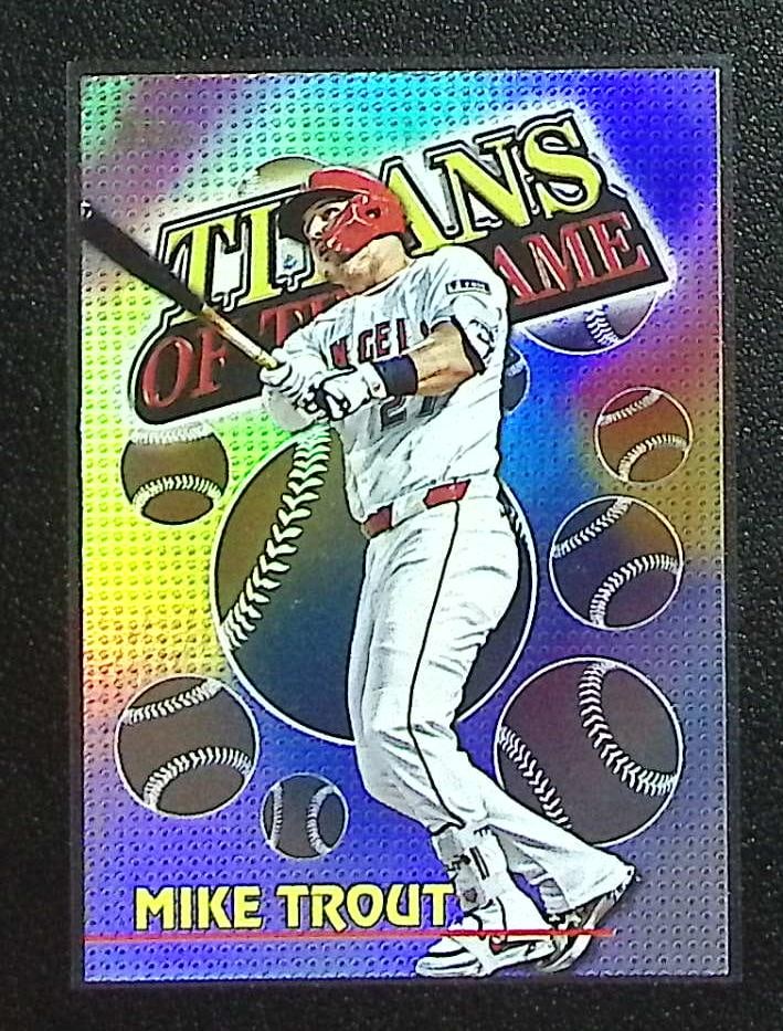 Mike Trout Titans of the Game 2026 Topps #TOG-2 Los Angeles Angels: Topps Baseball MLB Trading & Sports Cards, Sports Cards for Sale Near Me, World Series & Hall of Fame Players Memorabilia, Refractors, X-Fractors, Numbered, SP, SSP, Valuable Auction Memorabilia Lots 