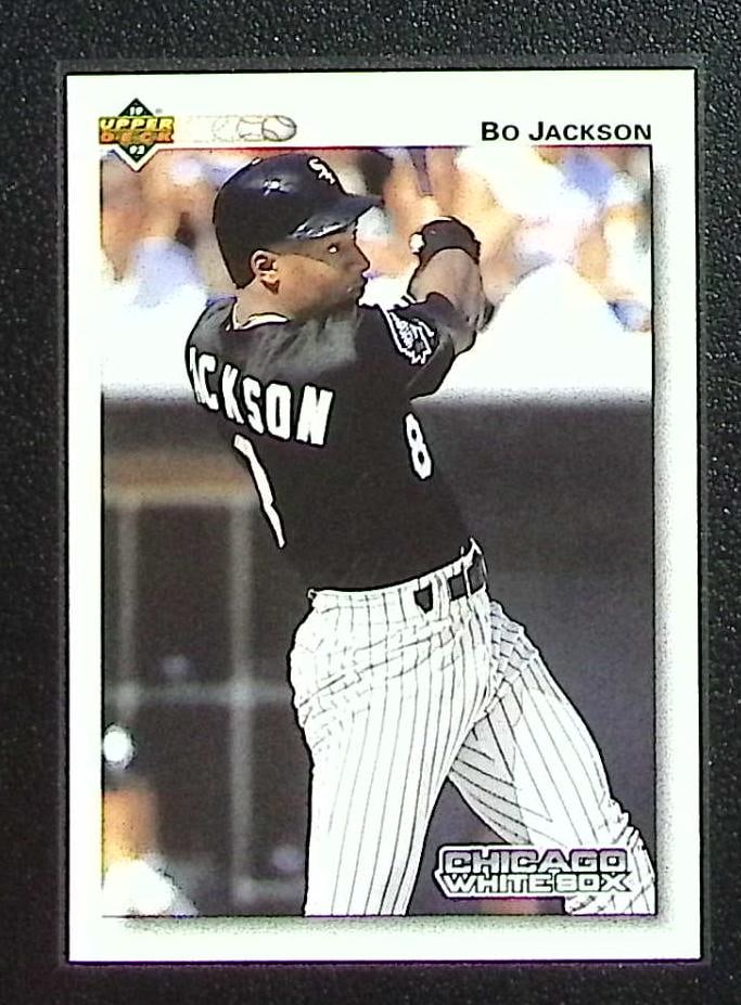Bo Jackson 1992 Upper Deck #555 Chicago White Sox: Upper Deck Baseball MLB Trading & Sports Cards, Old Sports Cards for Sale Near Me, Auction Memorabilia Lots for Sale On Line, World Series & Hall of Fame Players
