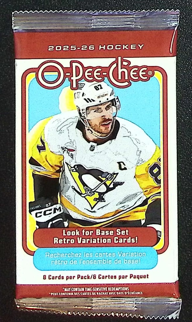 2025-'26 O Pee Chee Blaster Box Pack of Hockey Cards: O Pee Chee Hockey NHL Trading & Sports Cards, Connor McDavid, Alex Ovechkin, Sports Cards for Sale Near Me, Rookie Players, Auction Lots for Sale Near Me, Stanley Cup & Hall of Fame Players