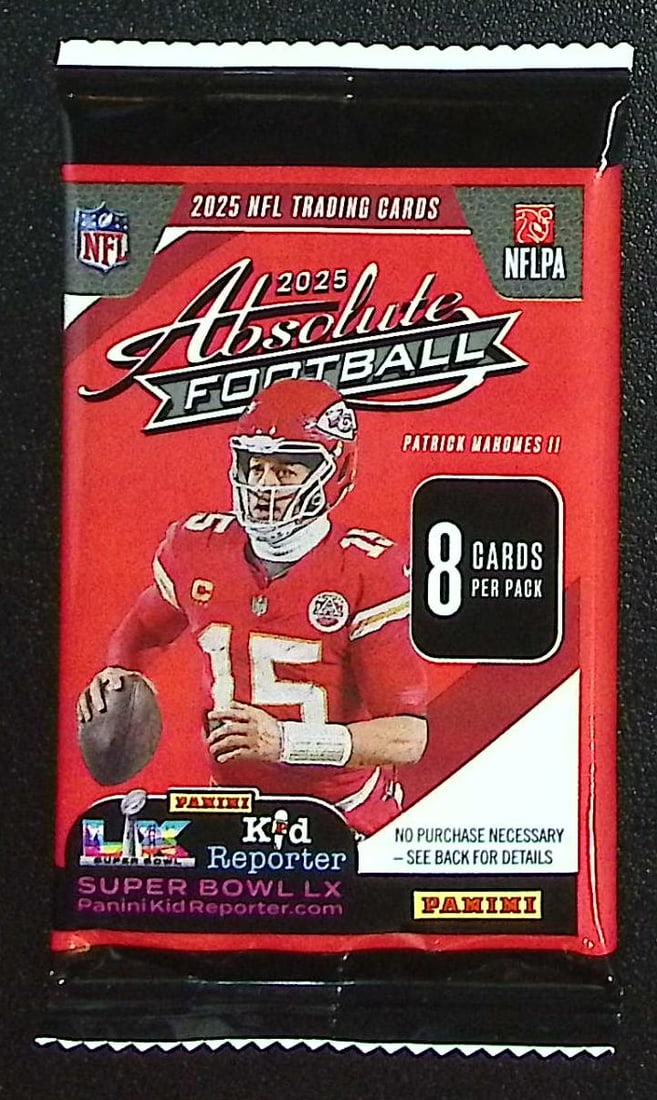 2025 Panini Absolute Football RETAIL BOX PACK - RC: Jaxson Dart, Emeka Egbuka: Panini Rookie Football NFL Trading & Sports Cards, Rookie Cards in This Set are Jaxson Dart, Cam Ward, Shedeur Sanders, Cam Skattebo, Travis Hunter, Football & Sports Cards for Sale Near Me, Silver, W