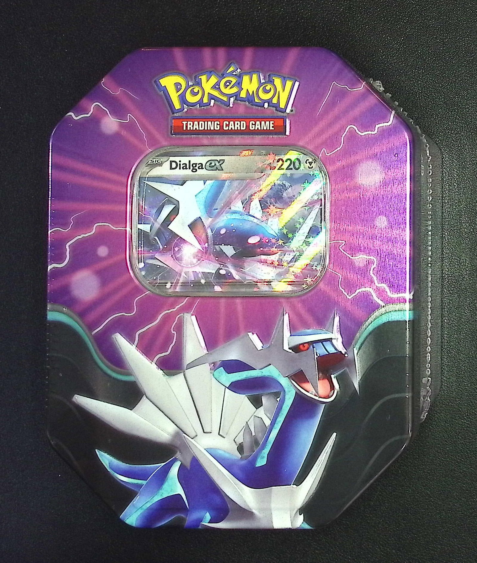 Pokemon Aure Legends Tin: 4 Booster Packs & 1 Foil Promo Card of Kyogre ex, Xerneas ex, or Dialga ex (1 of 2)