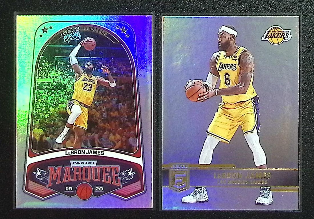 Lot of 2 LeBron James Basketball Cards. Both Different, See Pictures. Los Angeles Lakers (1 of 2)