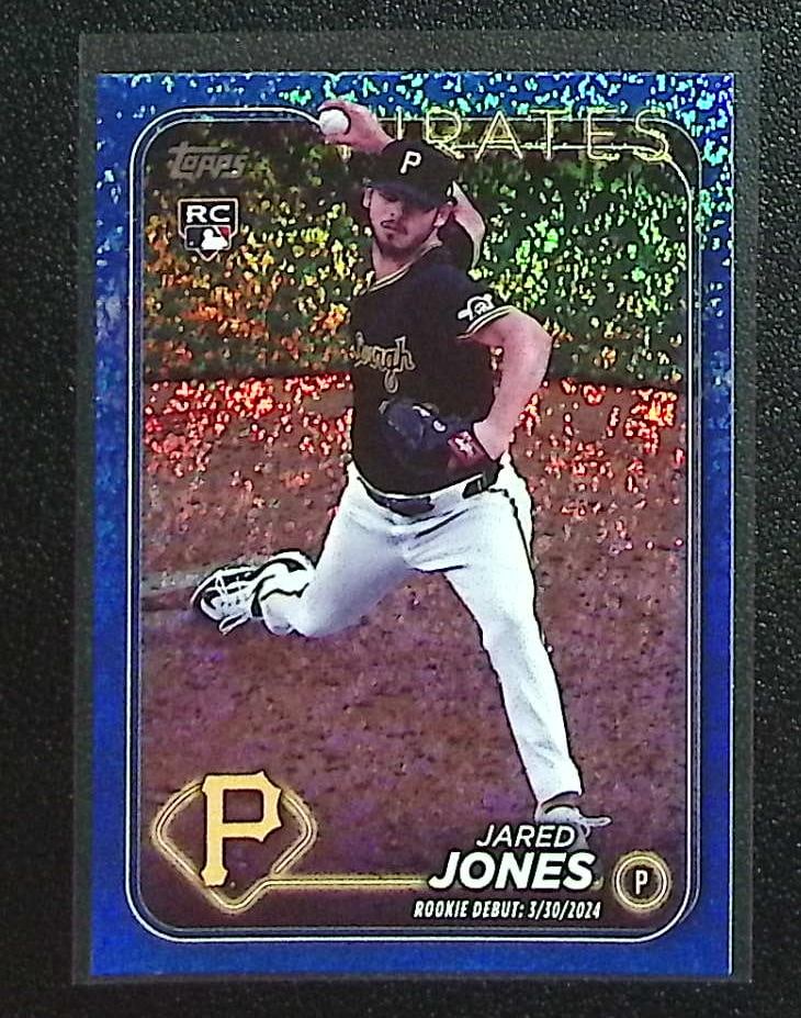 Jared Jones Rookie Card Blue HoloFoil /999 2024 Topps Update #US95 Pittsburgh Pirates (1 of 2)