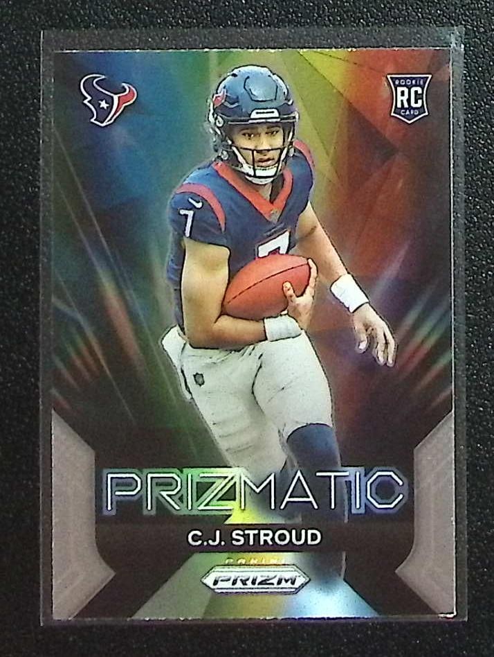 Cj Stroud Rookie Card Prizmatic 2023 Panini Prizm #6 Houston Texans: Panini Select, Prizm, Mosaic, Contenders, Zenith, Phoenix, Illusions, Absolute, Rookie NFL Sports Trading Cards, SP, SSP, Cards, Football Cards for Sale Near Me, Superbowl & Hall of Fame Player Cards,