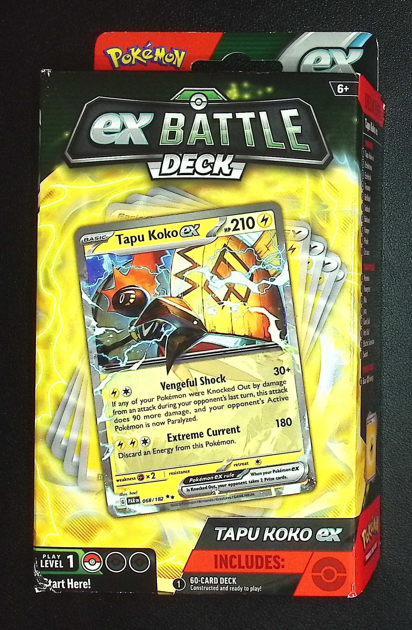 2021 Pokemon ex Battle Deck Tapu Koko Hanger Box - Ready to Play 60 Card Deck (1 of 1)
