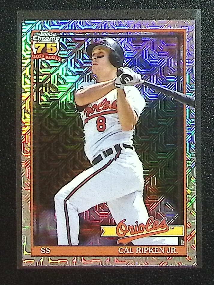 Cal Ripken Jr. Silver Pack Mojo 2026 Topps Chrome #91C-63 Baltimore Orioles: Topps Baseball MLB Trading & Sports Cards, Sports Cards for Sale Near Me, World Series & Hall of Fame Players Memorabilia, Refractors, X-Fractors, Numbered, SP, SSP, Valuable Auction Memorabilia Lots 