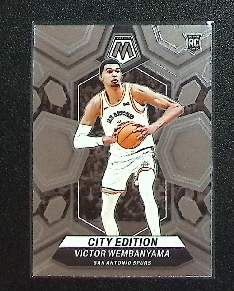 Victor Wembanyama Rookie Card 2023-24 Mosaic #282 San Antonio Spurs: Panini Select, Prizm, Mosaic, Contenders, Revolution, Phoenix, NBA Hoops, Rookie NFL Sports Trading Cards, Silver, SP, SSP, Wave Prizms, Numbered Cards, Basketball sports Cards for Sale Near Me, NBA C