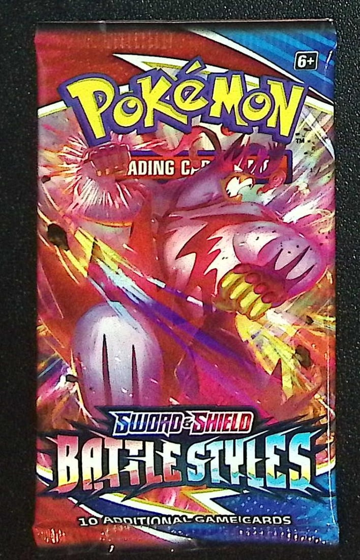 Pokemon Sword and Shield Battle Styles 10 Card Booster Pack Charizard Pikachu Holo Rare Cards (1 of 1)