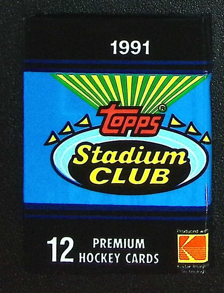 1991 Topps STADIUM CLUB Hockey Cards Retail Box Wax Pack NHL Trading Cards (1 of 1)