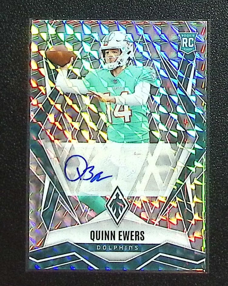 Quinn Ewers Rookie Auto Pyramids 2025 Panini Phoenix #159 Miami Dolphins (1 of 2)