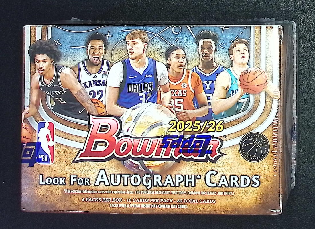 2025-26 Bowman Basketball Blaster Box - Cooper Flagg & Kon Knueppel Rookie Cards: Bowman Basketball NBA Trading & Sports Cards, Sports Cards for Sale Near Me, Champion and Hall of Fame Players, Auction Lots for Sale On Line