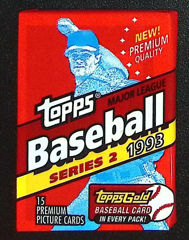 1993 Topps Vintage Series 2 Baseball Card Retail Box Wax Pack (1 of 1)