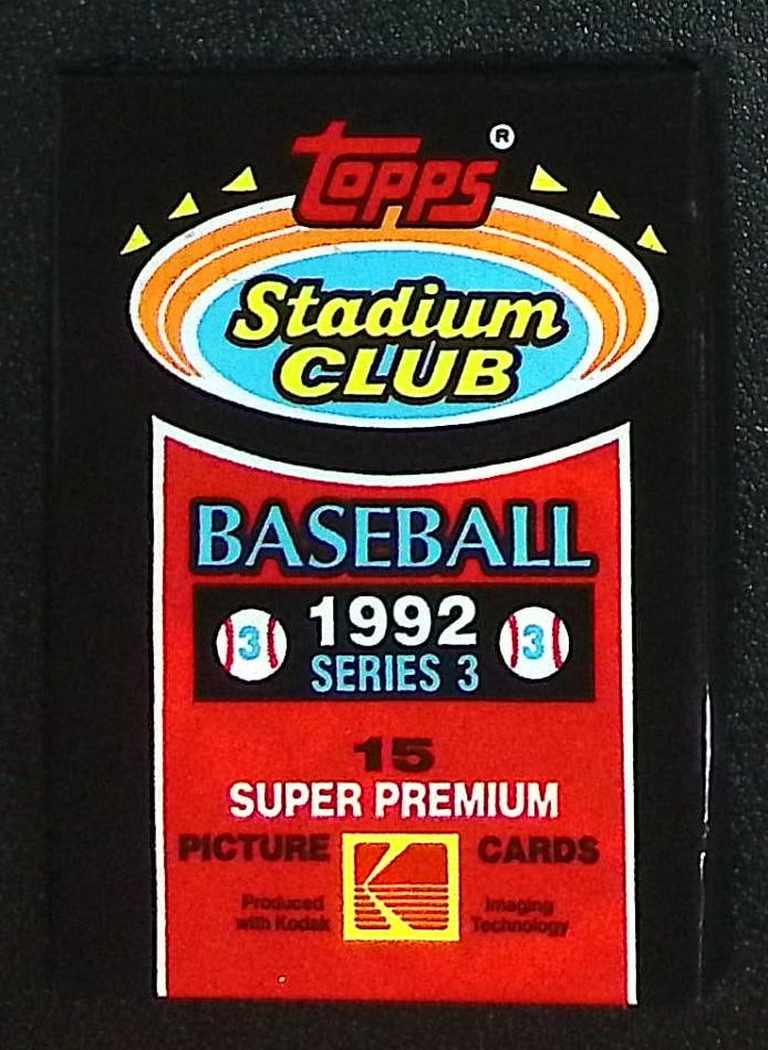 1992 Topps Stadium Club Series 3 Vintage Baseball Retail Box Wax Pack (1 of 1)