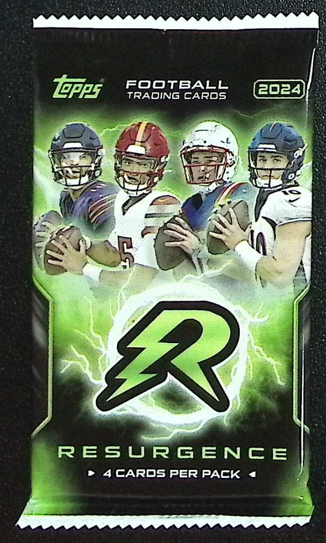 2024 Topps Resurgence Football Cards Blaster Box Pack - Drake Maye, Jayden Daniels Rookie Card: Topps Football NFL Trading & Sports Cards, Rookie Cards in this Set Are Drake Maye Jayden Daniels, Bo Nix, JJ McCarthy, Marvin Harrison Jr, Refractors, Prism Refractors, X-Fractors, Sports Cards for S