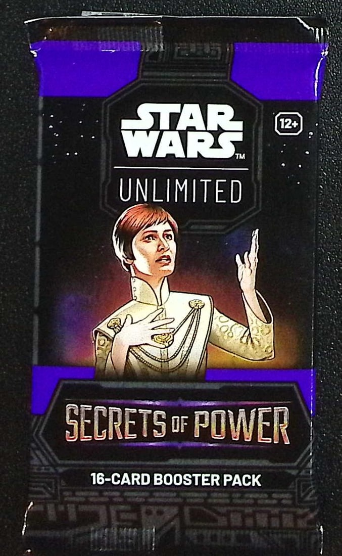 Star Wars Unlimited Secrets of Power 16 Card Booster Pack: 1 Rare or Legendary per Pack: Disney TCG, Trading Card Games, 1 Leader, 1 Base/Token, 9 Commons, 3 Uncommon, 1 Rare or Legendary, & 1 Premium Foil Card Per Pack. Darth Vader, Luke Skywalker, Princess Leia, Mandalorian, Yoda, Grogu