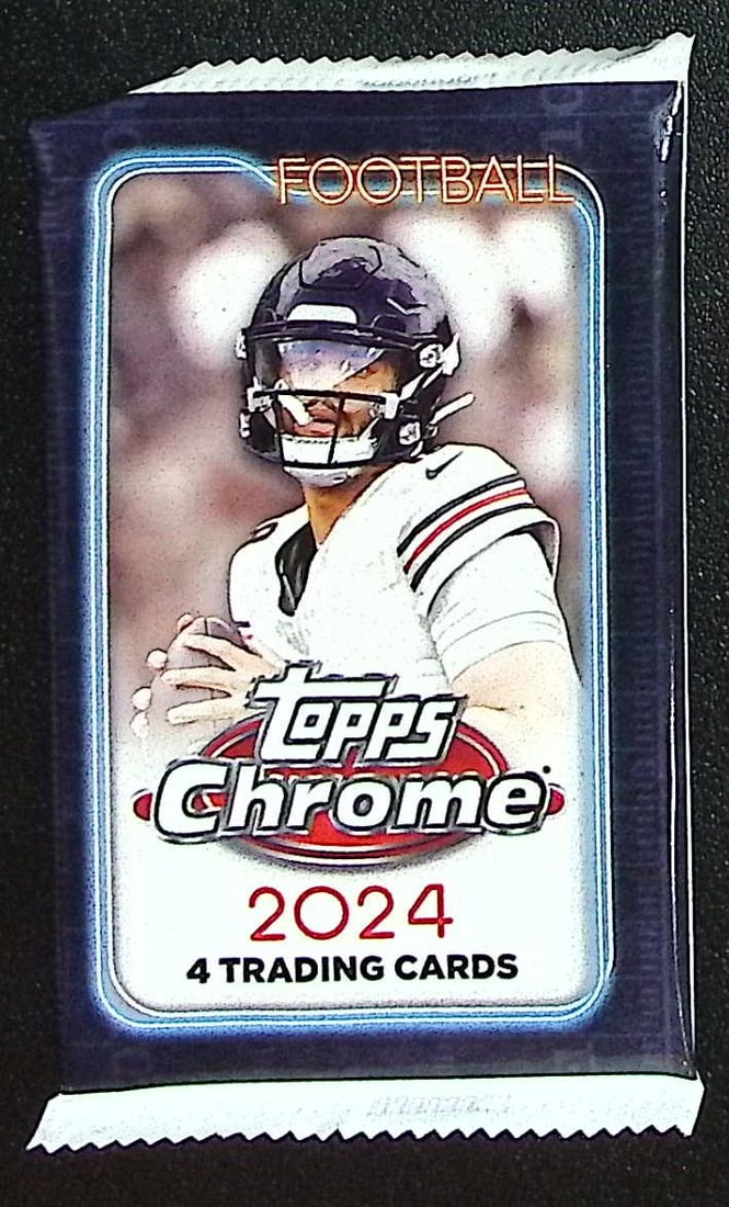 2024 Topps Chrome Football Cards BLASTER Box Pack Drake Maye, Jayden Daniels Rookie Card: Topps Football NFL Trading & Sports Cards, Rookie Cards in this Set Are Drake Maye Jayden Daniels, Bo Nix, JJ McCarthy, Marvin Harrison Jr, Refractors, Prism Refractors, X-Fractors, Sports Cards for S