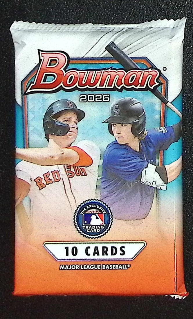 2026 Bowman Baseball Cards BLASTER BOX PACK, Roman Anthony Rookie Card, Konnor Griffin Prospect (1 of 1)