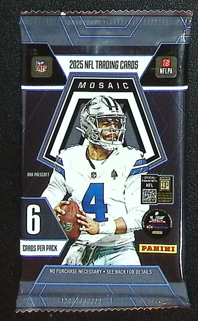 2025 Panini Mosaic Football BLASTER BOX PACK - Jaxson Dart, Cam Skattebo, Emeka Egbuka, Ashton: Panini Rookie Football NFL Trading & Sports Cards, Rookie Cards in This Set are Jaxson Dart, Cam Ward, Shedeur Sanders, Cam Skattebo, Travis Hunter, Football & Sports Cards for Sale Near Me, Silver,