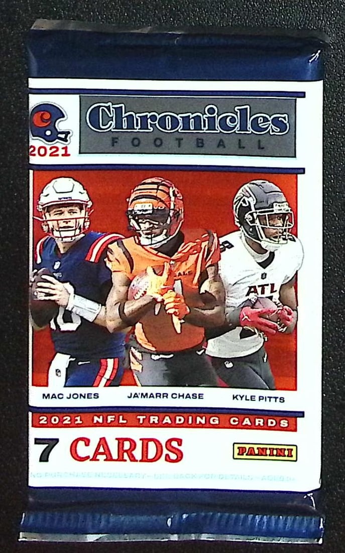 2021 Panini Chronicles Football Card BLASTER BOX PACK: Panini Football NFL Trading & Sports Cards, Sports Cards for Sale Near Me, Brock Purdy, Josh Allen, Patrick Mahomes, Aaron Rodgers, Joe Burrow, JaMarr Chase, Auction Football Lots for Sale on Line,
