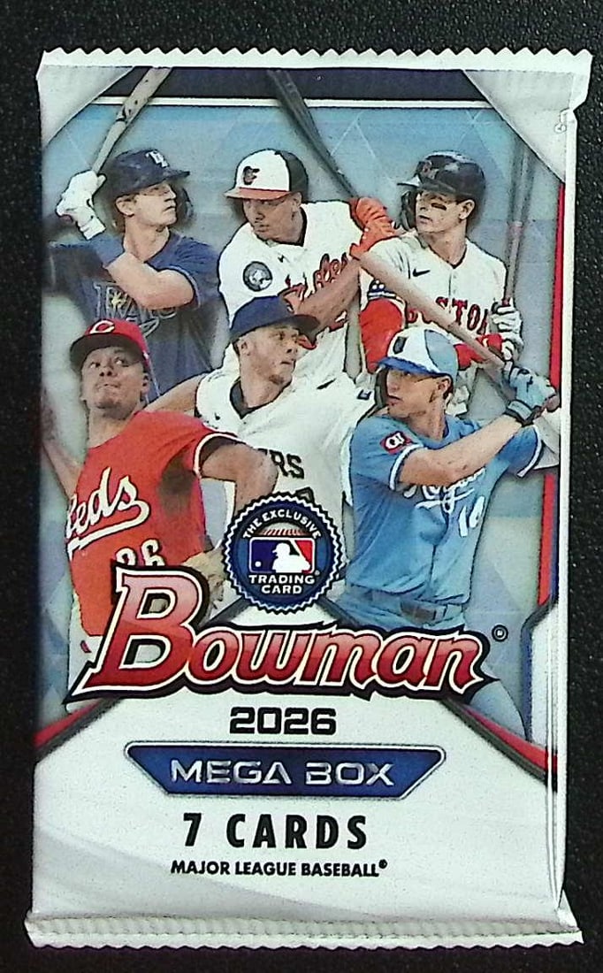 2026 Bowman Baseball Cards MEGA BOX PACK, Roman Anthony Rookie Card, Konnor Griffin Prospect (1 of 1)