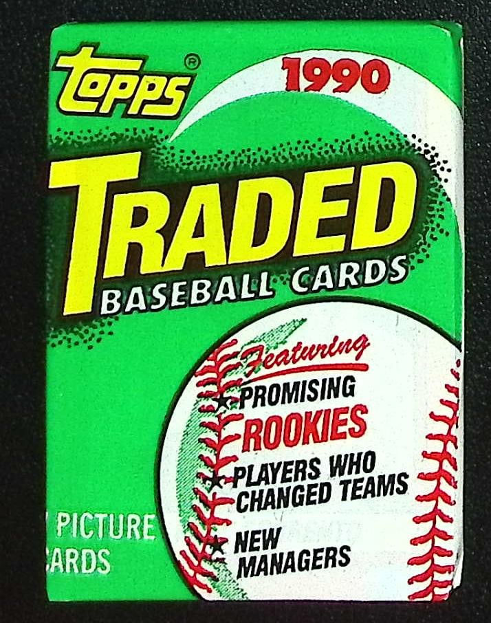 1990 Topps TRADED SERIES Vintage Baseball Cards Retail Box Wax Pack Sports Cards (1 of 1)