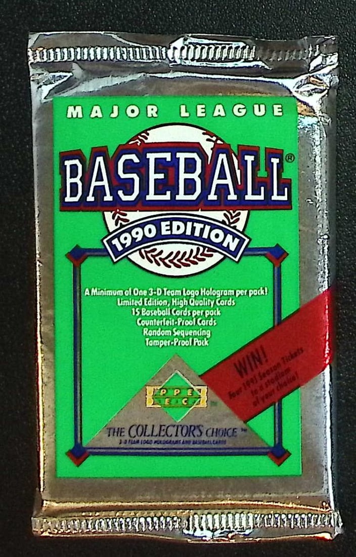 1990 Upper Deck Collector's Series Vintage Baseball Card Retail Box Pack- MLB Sports Trading Card (1 of 1)