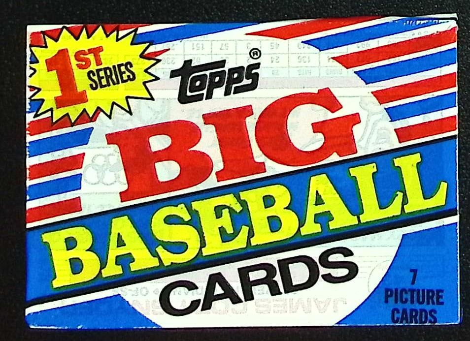 1988 Topps Vintage Big Baseball Cards Series 1 Retail Box Wax Pack, Sports Cards (1 of 1)