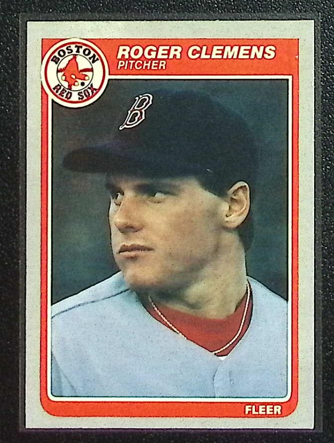 Roger Clemens Rookie Card 1985 Fleer #155 Boston Red Sox (1 of 2)