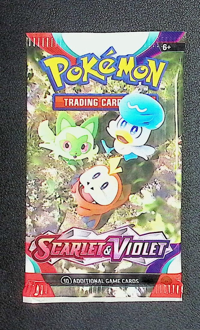 2023 Pokemon Scarlet & Violet 10 Card TCG Booster Pack, Charizard, Pikachu, Holo (1 of 1)