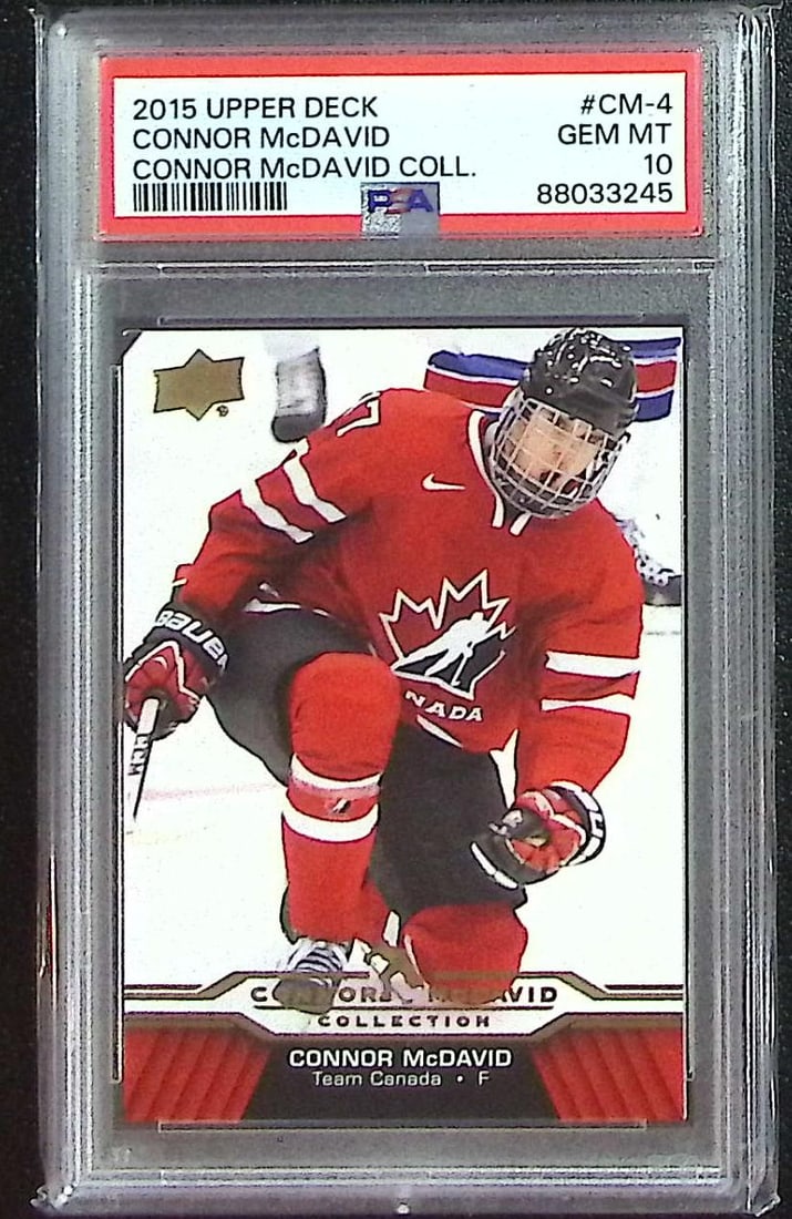 Connor McDavid 2015-16 Upper Deck Connor McDavid Collection #CM-4 PSA 10 (1 of 2)