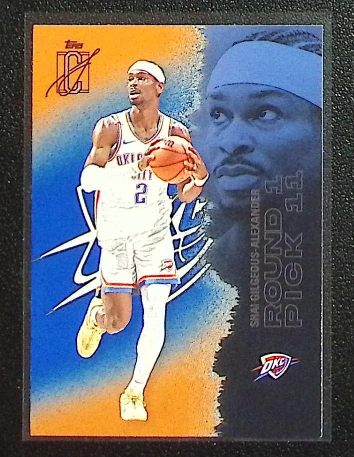 Shai Gilgeous-Alexander Orange & Blue 2025-26 Topps Signature Class #54 Thunder (1 of 2)
