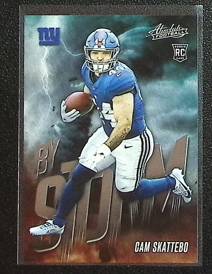Cam Skattebo Rookie Card By Storm 2025 Absolute #2 New York Giants (1 of 2)