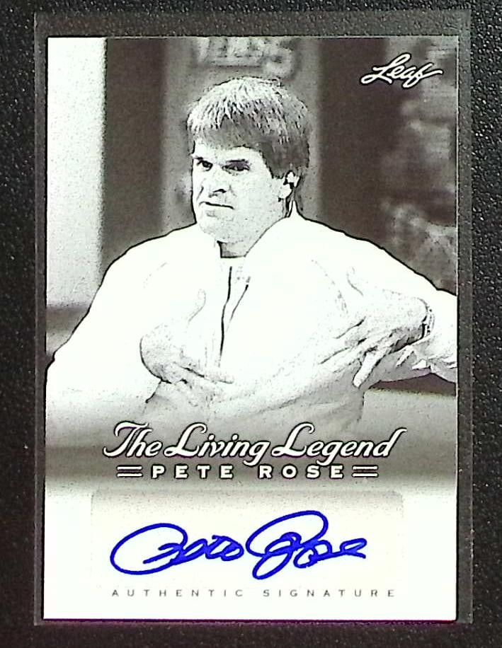 Pete Rose Auto 2012 Leaf The Living Legend #AU-49 Cincinnati Reds (1 of 2)