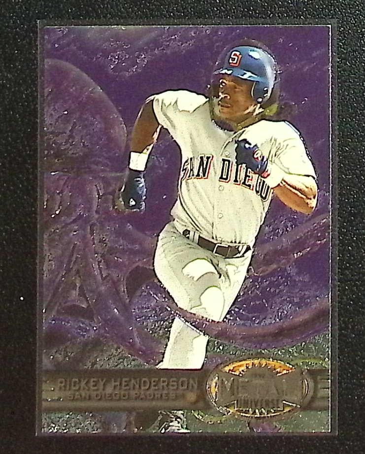 Rickey Henderson 1997 Fleer Metal Universe #221 Oakland Athletics (1 of 2)