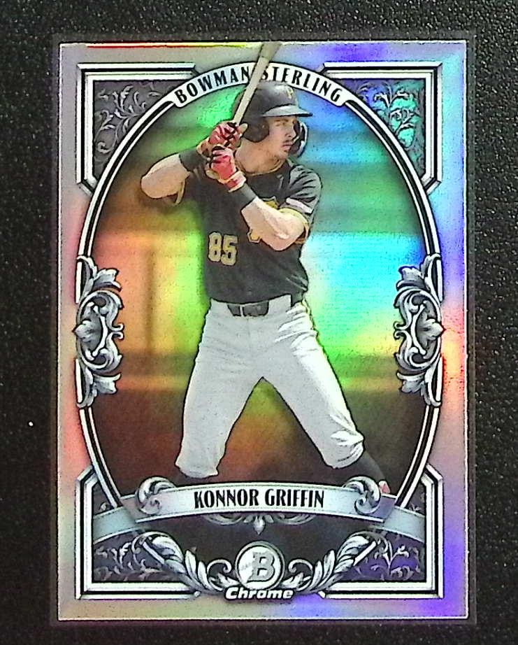 Konnor Griffin Bowman Sterling 2026 Bowman Chrome #BST-7 Pittsburgh Pirates: Topps Baseball MLB Trading & Sports Cards, Sports Cards for Sale Near Me, World Series & Hall of Fame Players Memorabilia, Refractors, X-Fractors, Numbered, SP, SSP, Valuable Auction Memorabilia Lots 