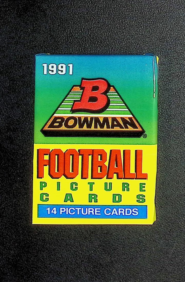 1991 Bowman Vintage Football Card Retail Box Wax Pack - Emmitt Smith Rookie Card (1 of 1)