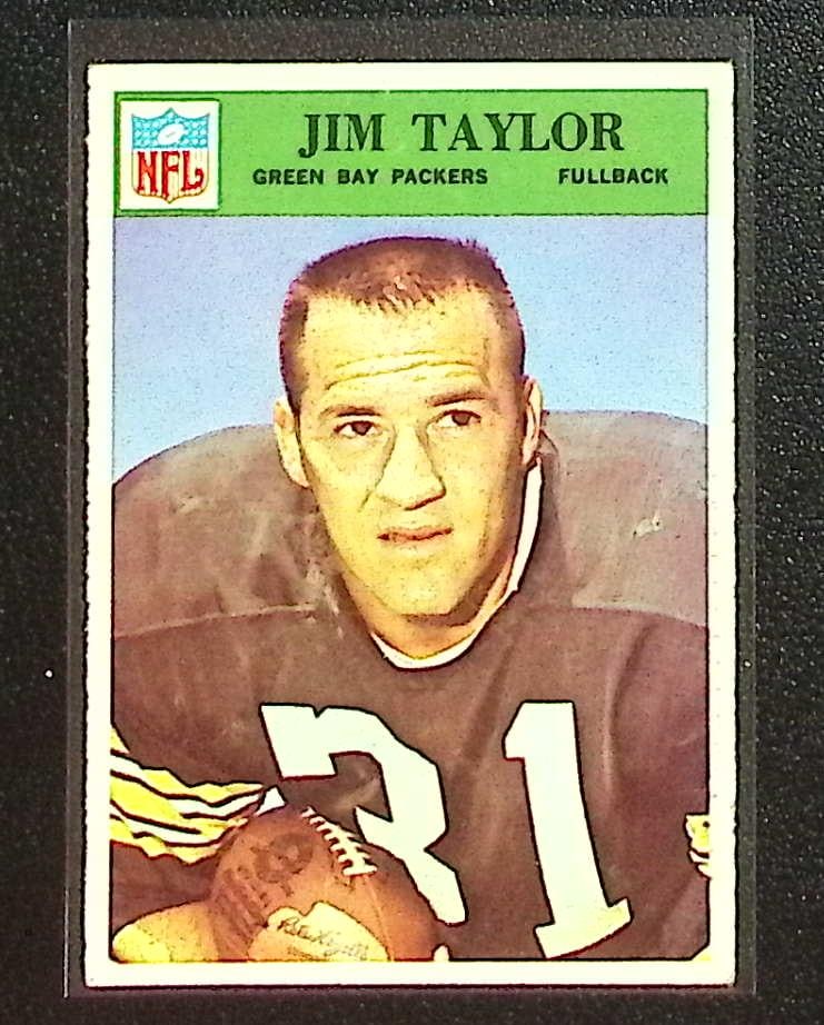 Jim Taylor 1966 Philadelphia #89 Green Bay Packers Vintage Football Card (1 of 2)