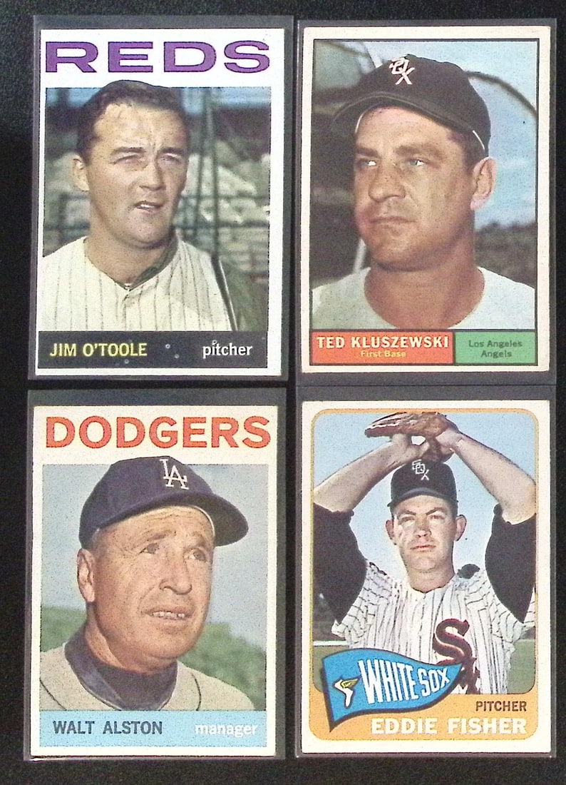 Lot of 4 1960s Topps Vintage Baseball Cards. All Different, See Pictures for Cards/Condition (1 of 2)