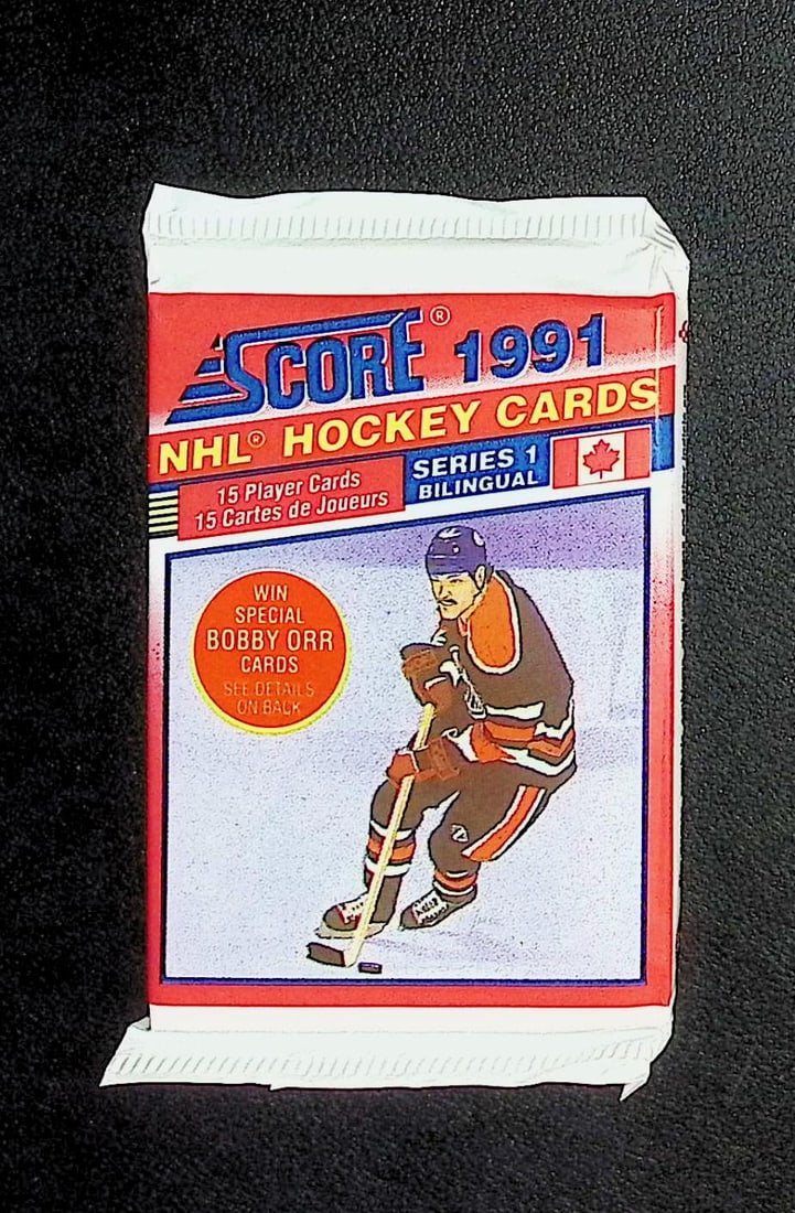 1991 Score Bi-Lingual Series 1 Vintage Hockey Cards Retail Box Pack Sports Cards (1 of 1)