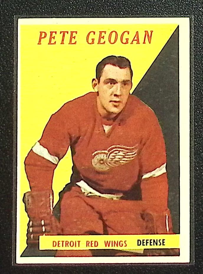 Pete Geogan 1958-59 Topps #47 Detroit Red Wings Vintage Hockey Card (1 of 2)