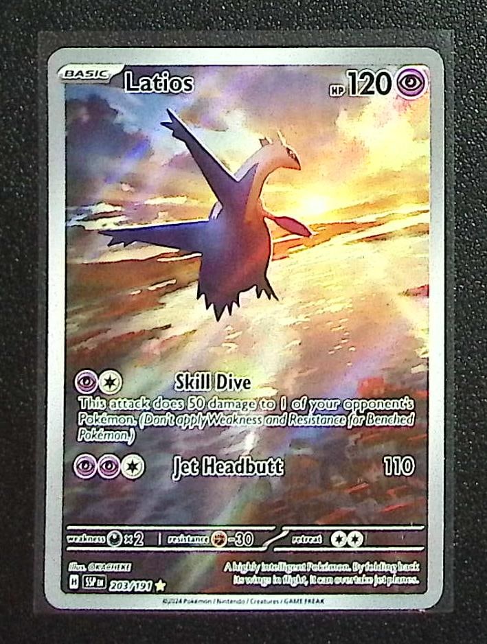 Pokemon Surging Sparks Latios Illustration Rare #203 (1 of 2)
