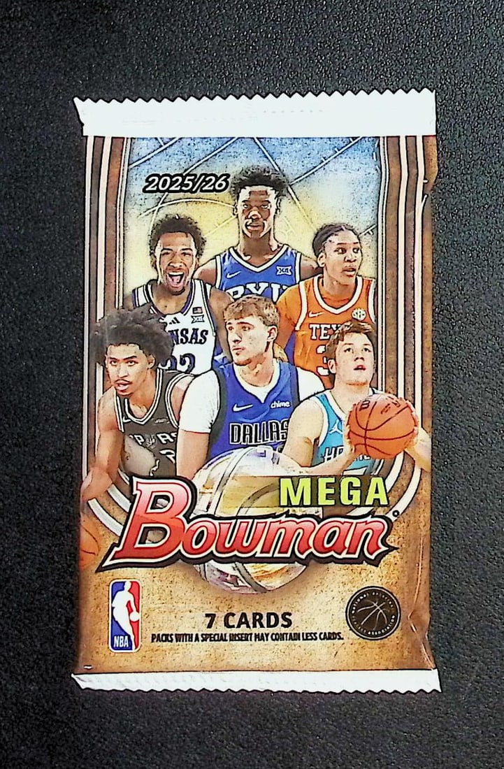 2025-26 Bowman Basketball Mega Box Pack - Cooper Flagg & Kon Knueppel Rookie Cards: Bowman Basketball NBA Trading & Sports Cards, Sports Cards for Sale Near Me, Champion and Hall of Fame Players, Auction Lots for Sale On Line