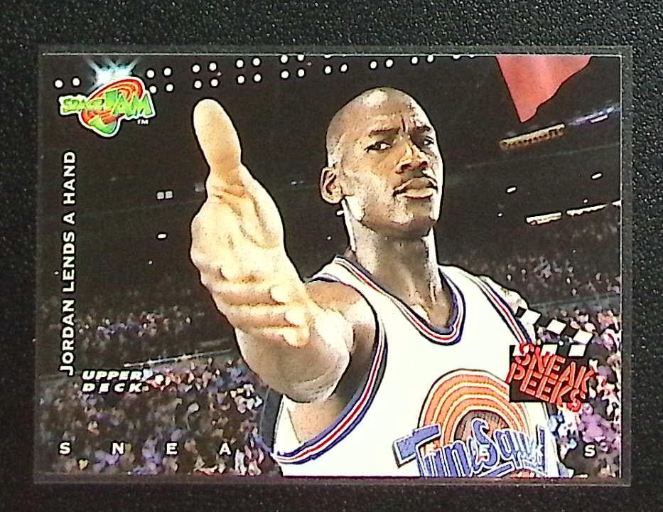 Michael Jordan Sneak Peeks 1996-97 Upper Deck Space Jam #60 Chicago Bulls (1 of 2)