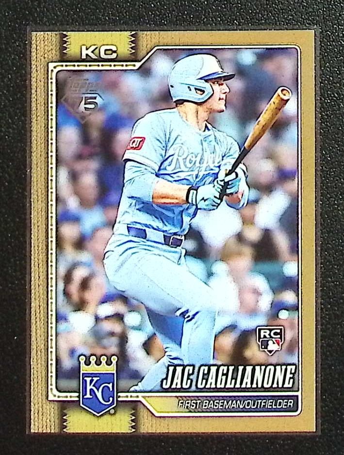 Jac Caglianone Rookie Card Gold /2026 2026 Topps #138 Kansas City Royals: Topps Baseball MLB Trading & Sports Cards, Sports Cards for Sale Near Me, World Series & Hall of Fame Players Memorabilia, Refractors, X-Fractors, Numbered, SP, SSP, Valuable Auction Memorabilia Lots 