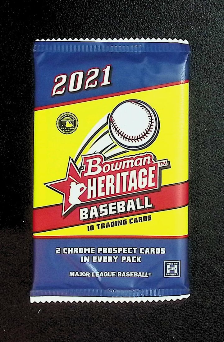 2021 Bowman HERITAGE SERIES 1 Baseball HOBBY BOX PACK, Sports Cards, MLB Trading Cards (1 of 1)