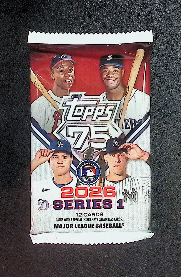 2026 Topps Series 1 Baseball 75th Anniversary BLASTER BOX PACK (1 of 1)